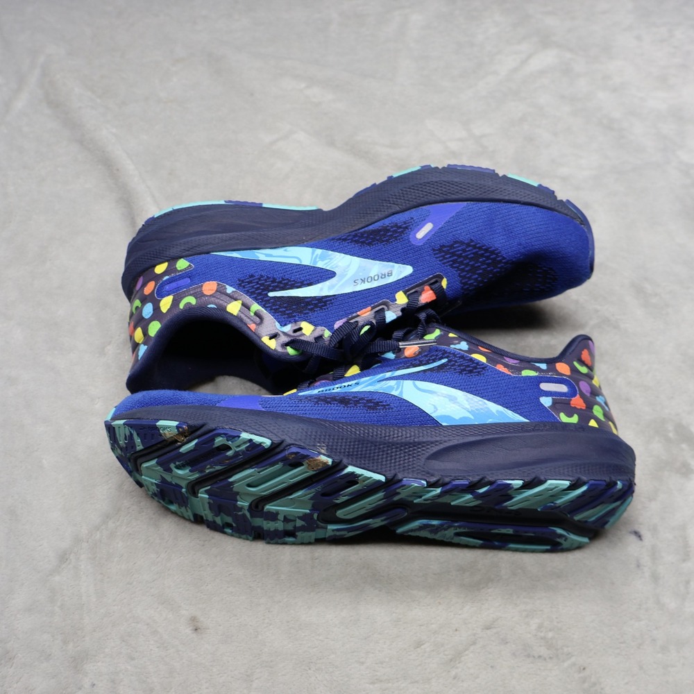 Brooks Womens 9.5B Running Shoes Blue Launch 9 Lightweight Cushioned Athletic - Picture 4 of 16